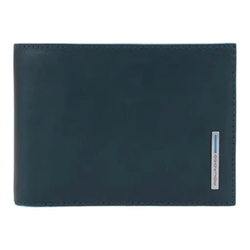 -PIQUADRO  Portafoglio Uomo c/portamonete Pelle Verde Grigio PU257B2R VEGR