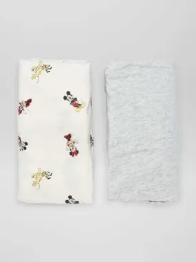 2 lenzuoli con angoli 'Disney' - BIANCO