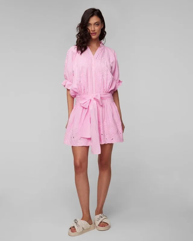 Abito rosa ricamato da donna Juliet Dunn