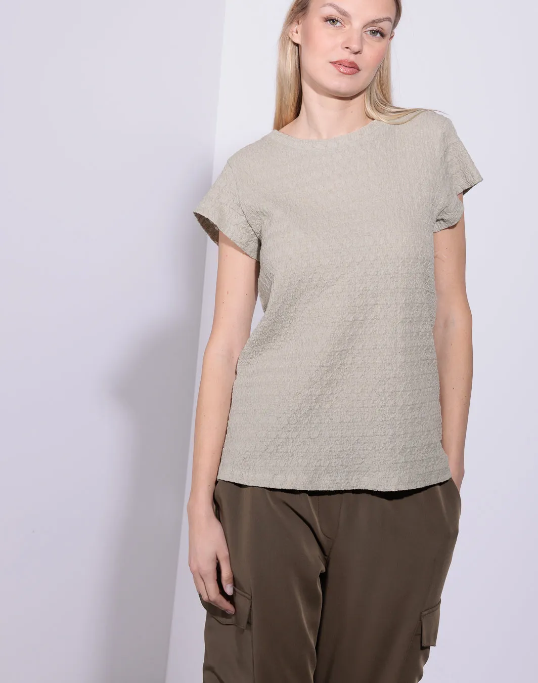 Ali - T-Shirt goffrata