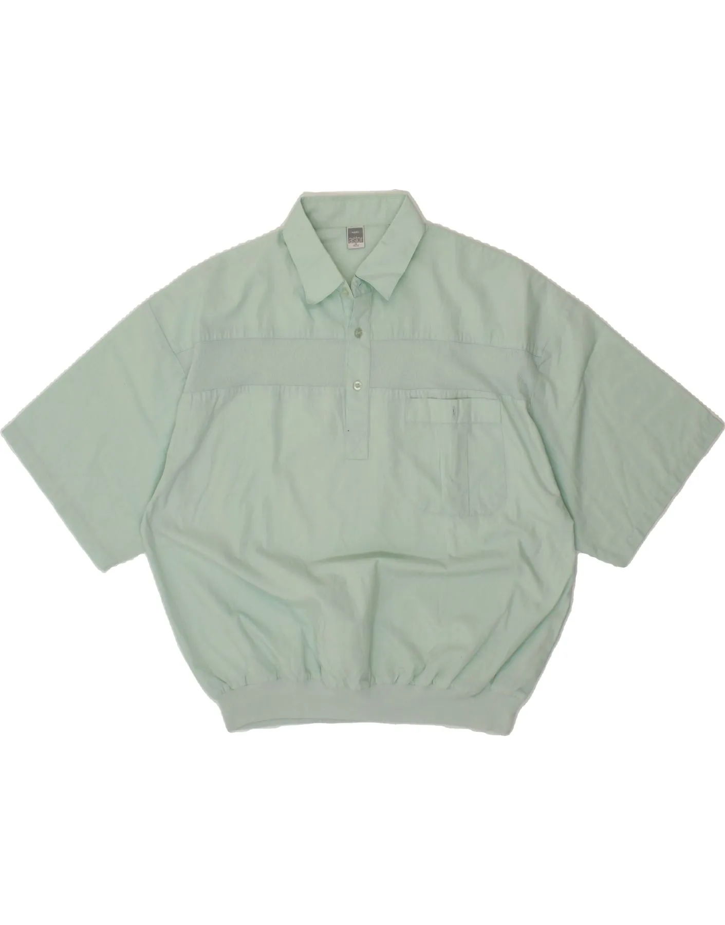 ASTOR Mens Short Sleeve Pullover Shirt IT 48/50 Medium Green