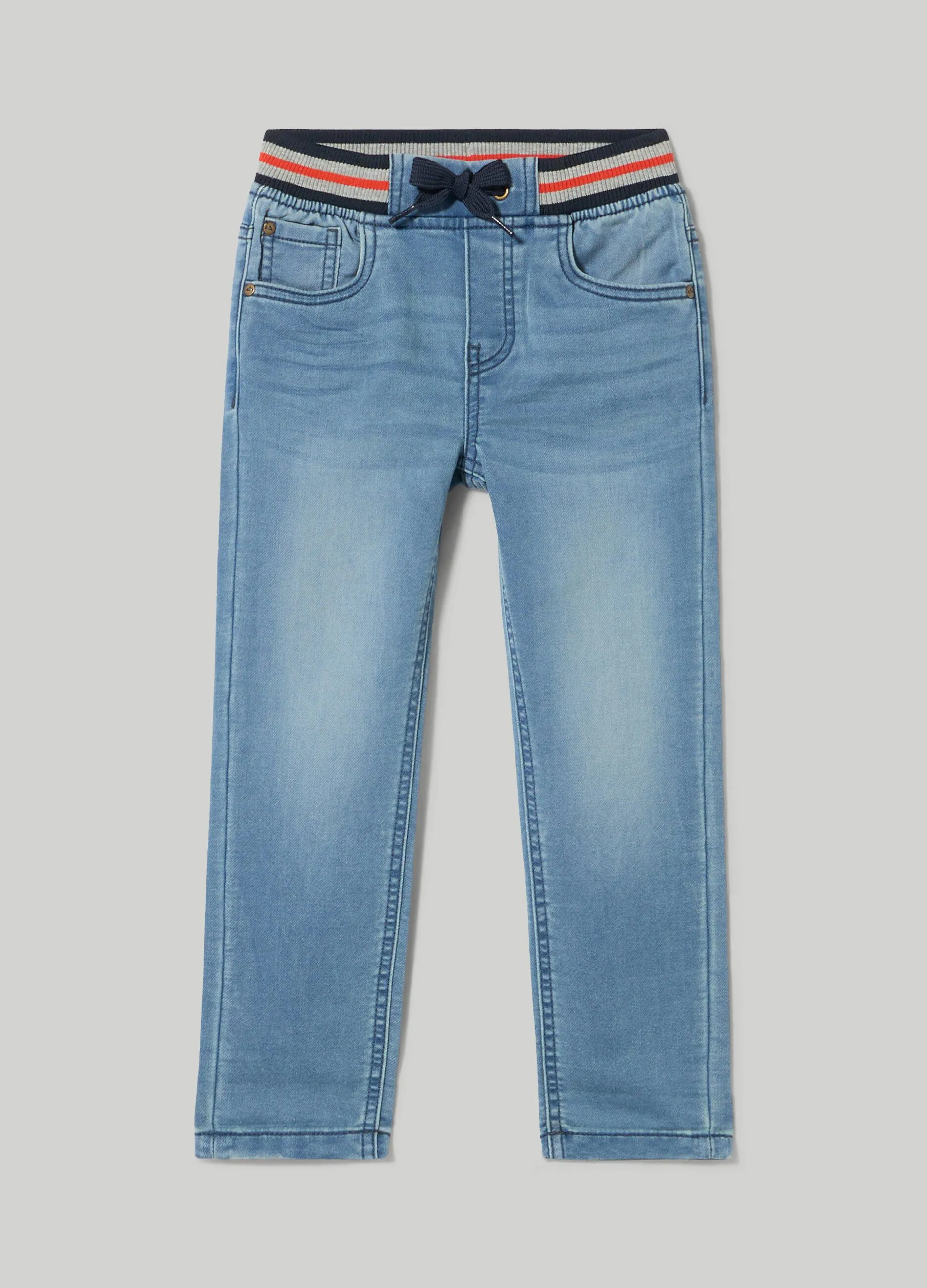 BLUKIDS  Joggers in denim bambino