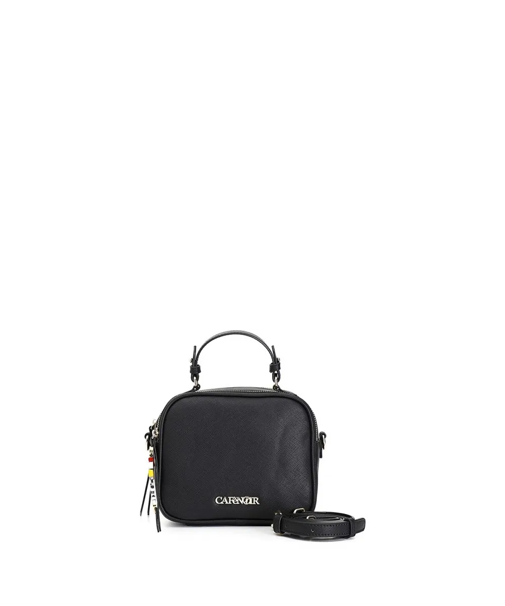 Camera Bag In Saffiano Nero
