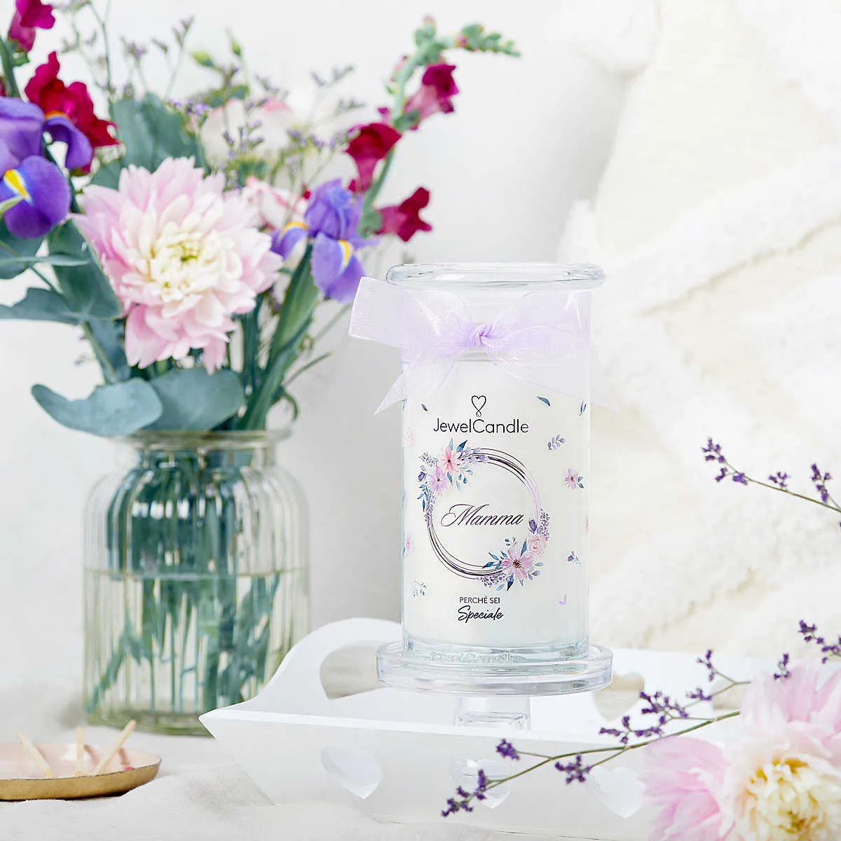 Candela JewelCandle Giara Gifting colore Bianco