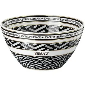 Ciotola Versace colore Bianco, Nero
