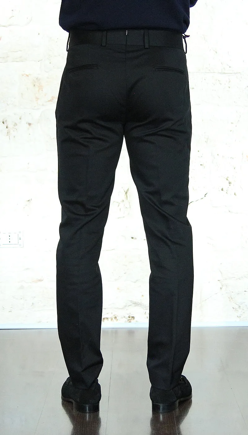Entre Amis Pantalone doppia pinces con cinturino