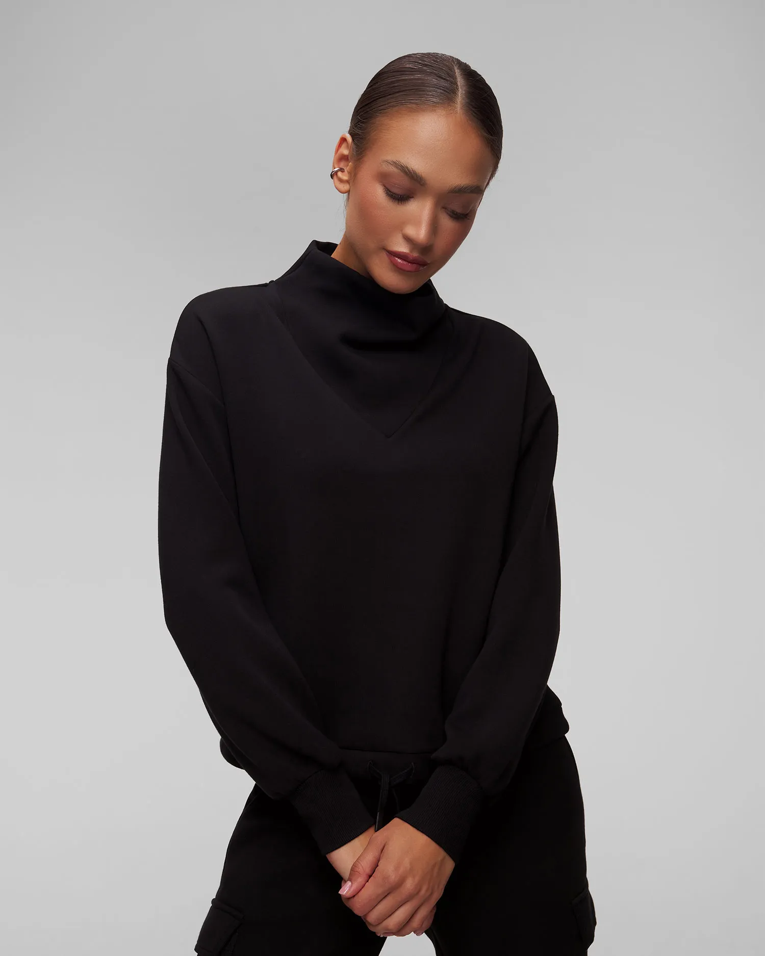 Felpa nera da donna Varley Betsy Sweat VAR00979-black