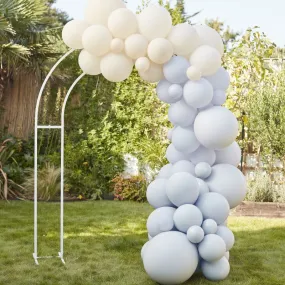 Ghirlanda di palloncini ecologici blu bianco