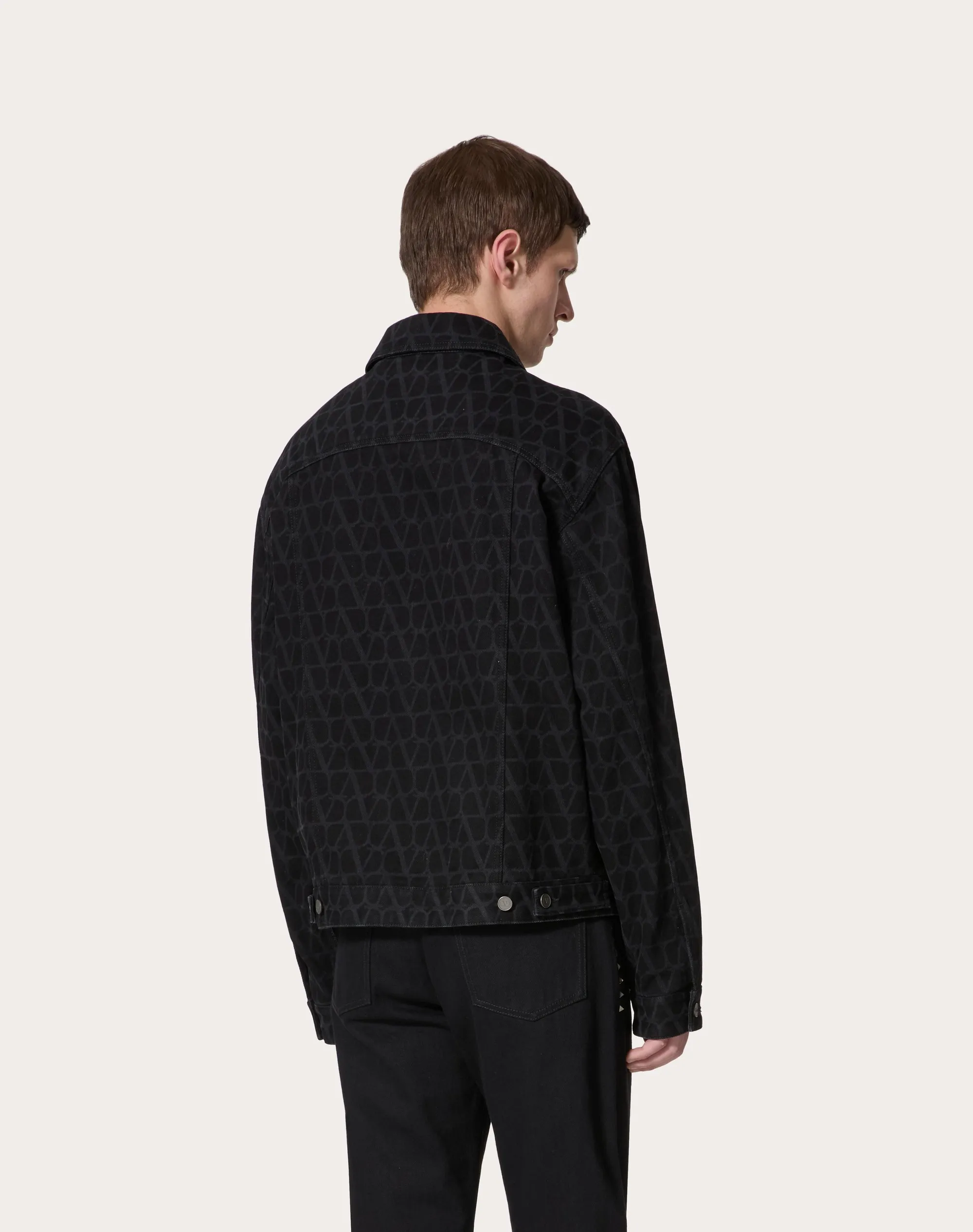 GIACCA IN DENIM CON STAMPA TOILE ICONOGRAPHE