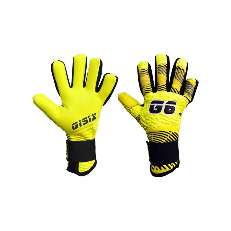 GISIX NEON FLUO 2.1 GUANTO PORTIERE GARA - GIALLO FLUO/NERO