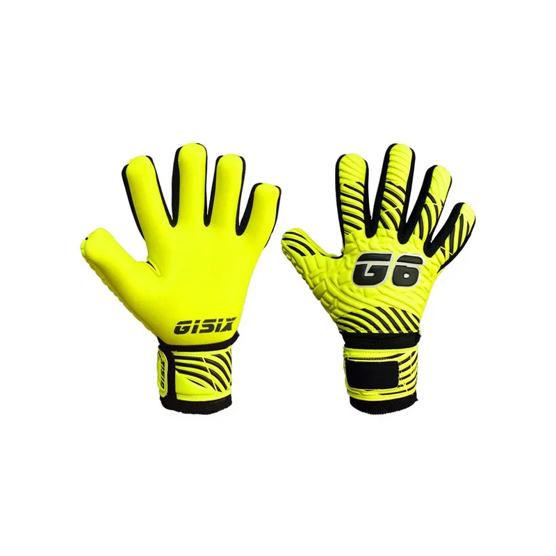 GISIX NEON Jr GUANTO PORTIERE BAMBINO RAGAZZO - GIALLO FLUO/NERO