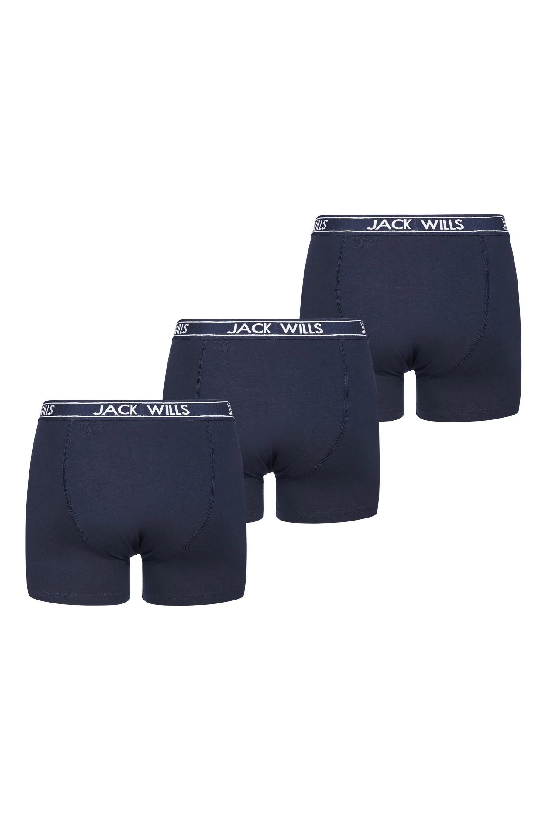 Jack Wills White Daundley Boxers 3 Pack    