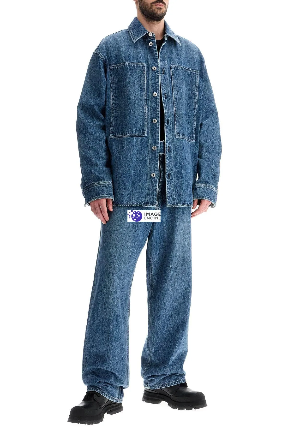 Jeans con cintura abbinata