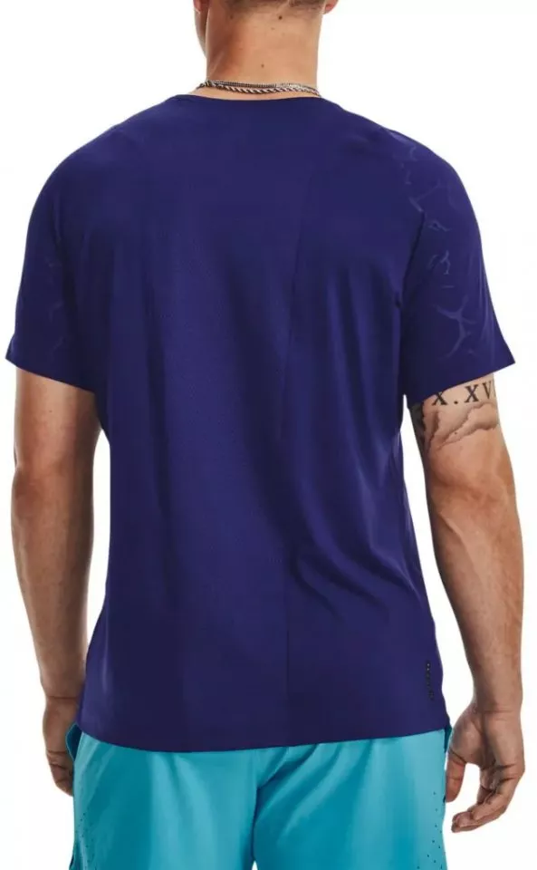 Magliette Under Armour UA Rush Emboss SS-BLU