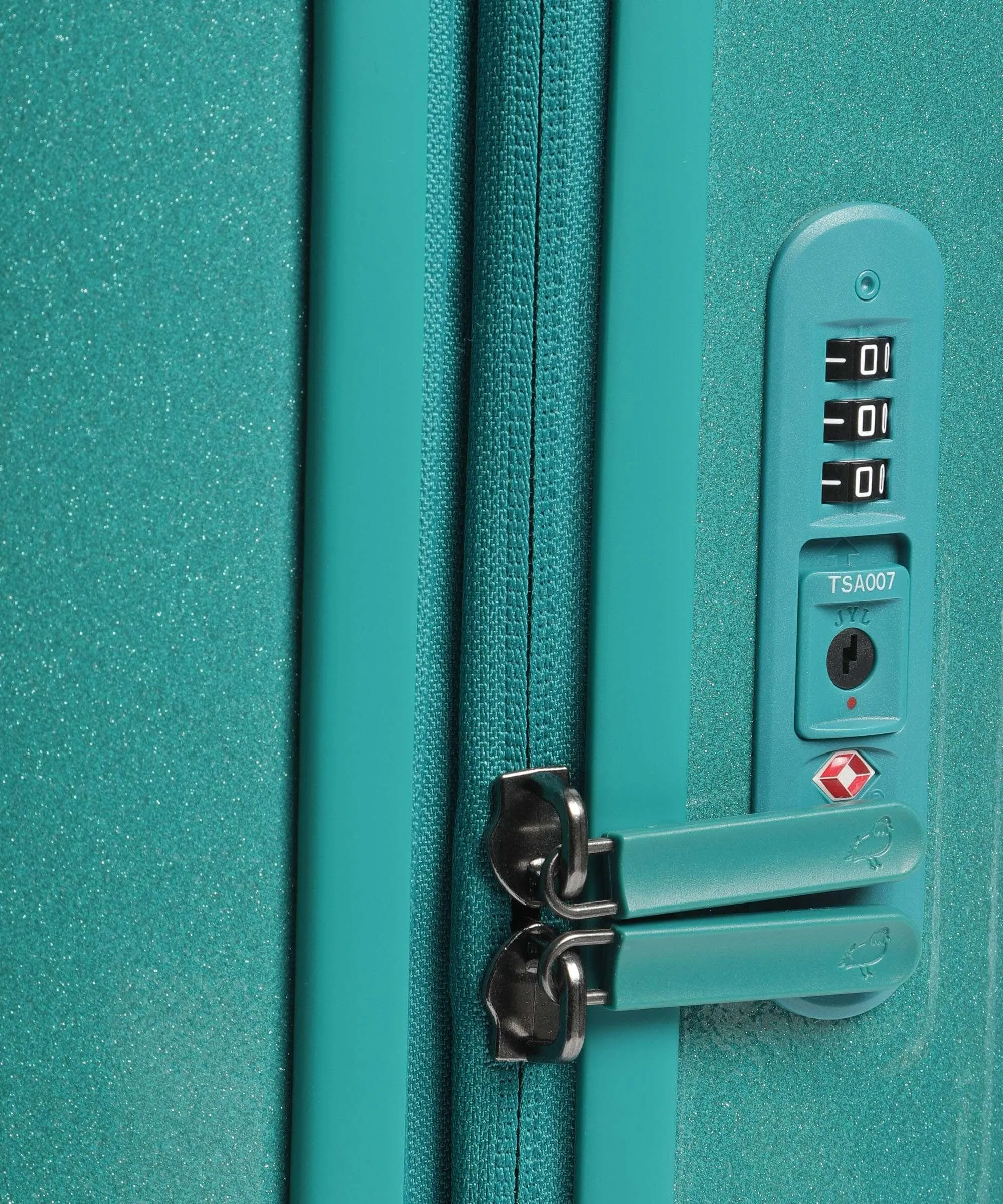  Mandarina Duck Logoduck+ Glitter Valigia trolley (4 ruote) verde 55 cm  
