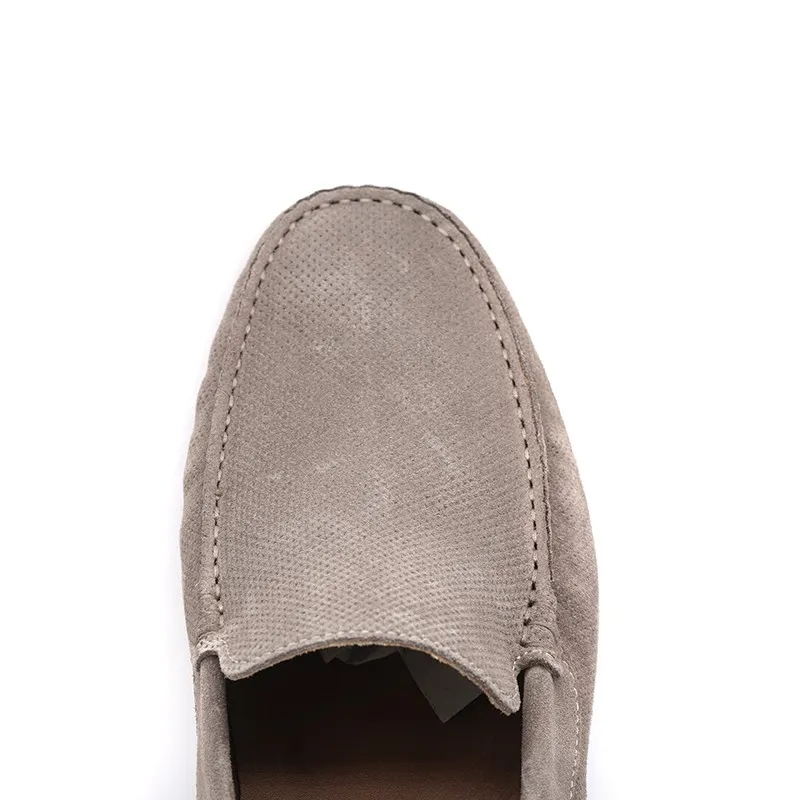 MOCASSINO UOMNO TAUPE FORATE