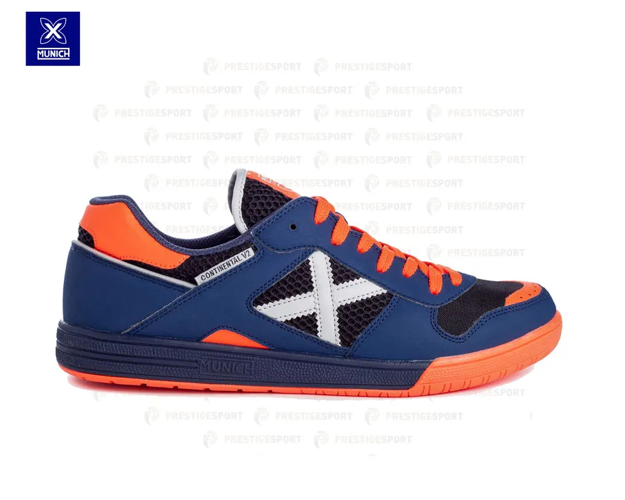 MUNICH CONTINENTAL V2 4104032 BLU ARANCIONE SCARPA FUTSAL