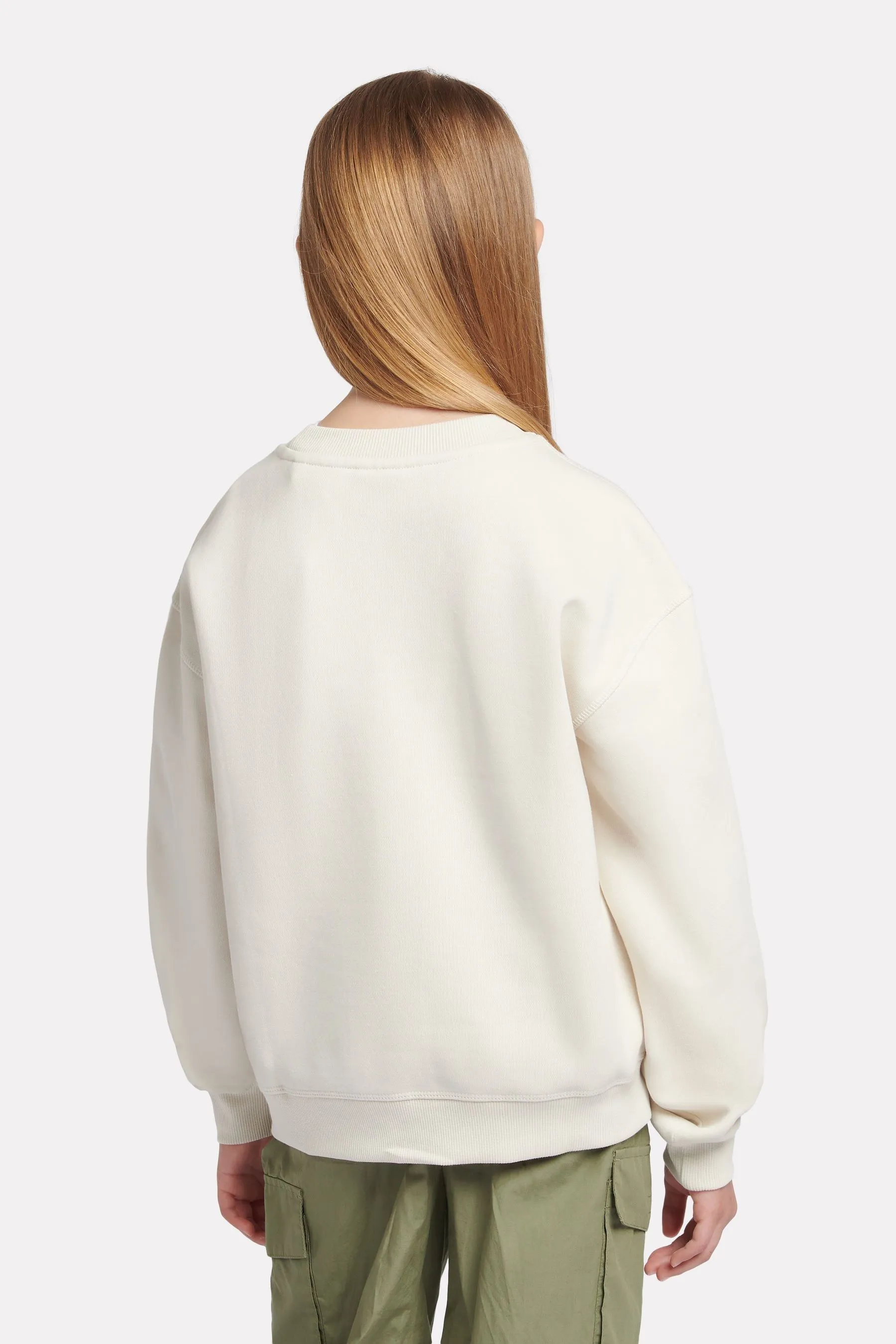 New Balance Small Girls Logo Sweatshirt    