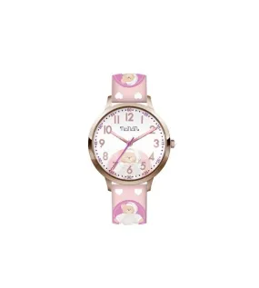 Orologio Bambino Bambina solo tempo Nanan Bijou pelle Rosa nor0014