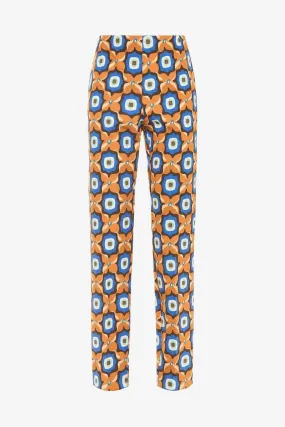 Pantalone alchimia print cady