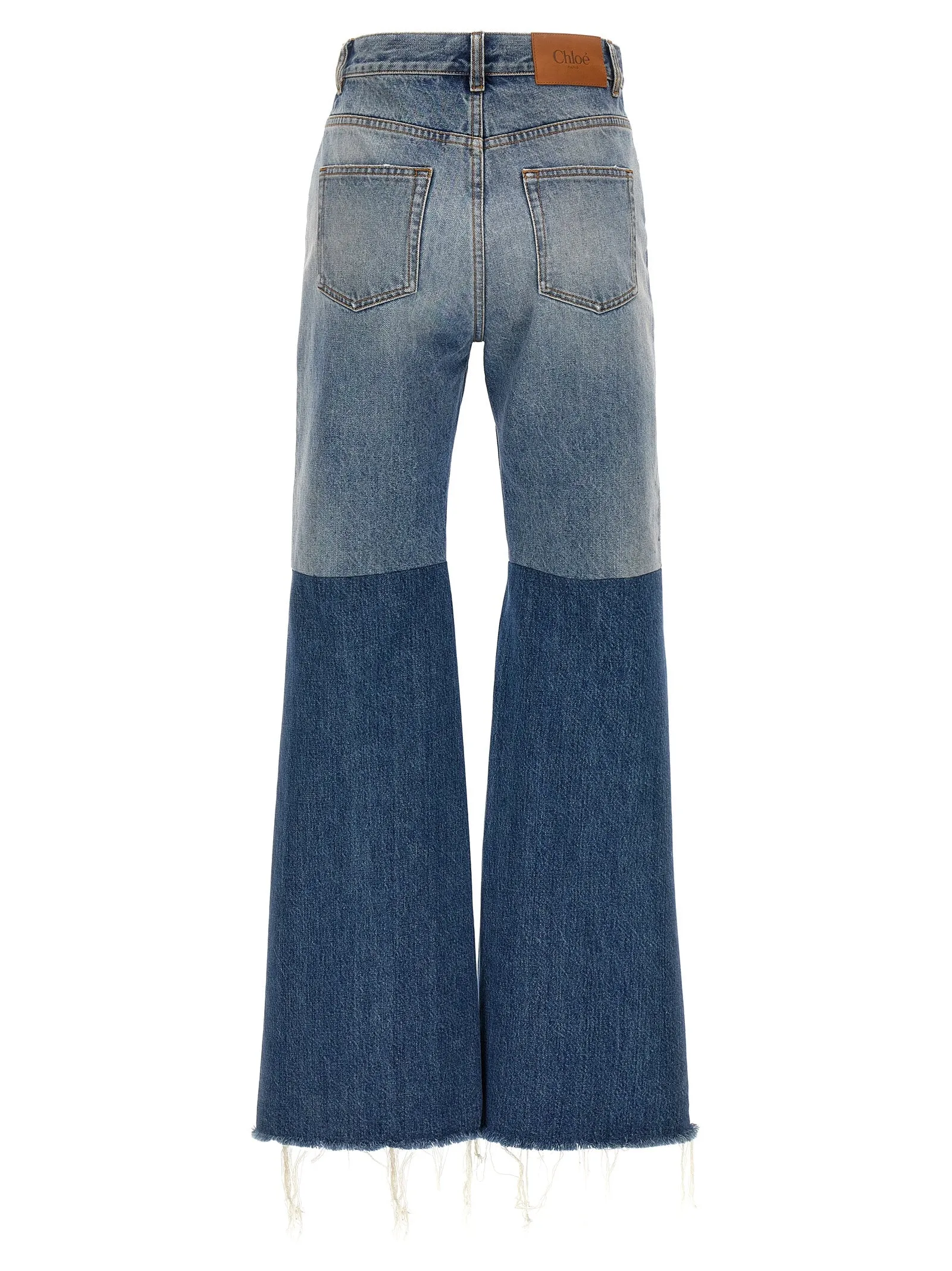 Patchwork Jeans Blu