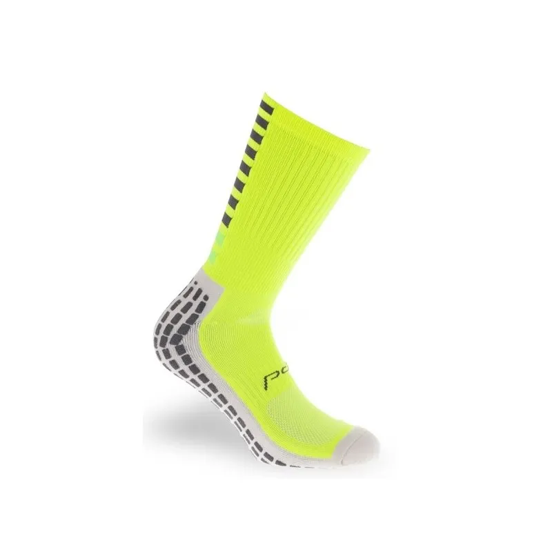 PDX PERFECT PLUS FLUO CALZINO GRIP TECNICO CALCIO - SOCCER TECH LINE - LIMITED EDITION - GIALLO FLUO