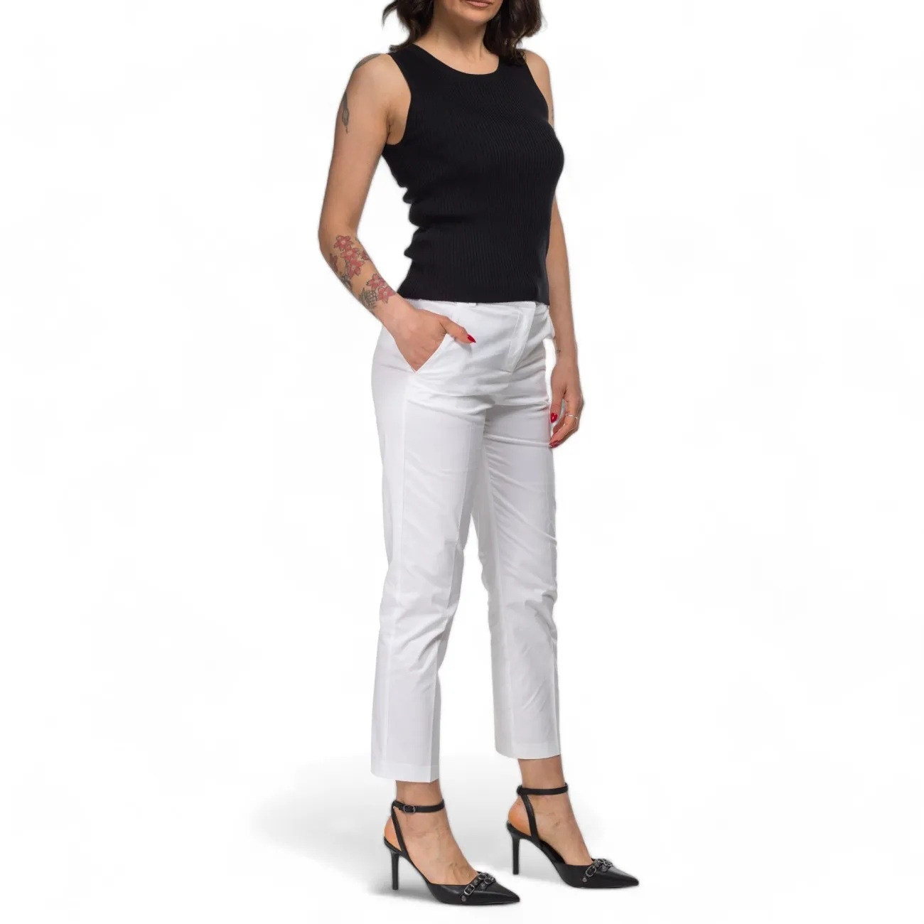 Pinko pantalone bianco sigaretta
