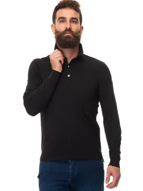 Polo manica lunga Nero US Polo Assn Uomo