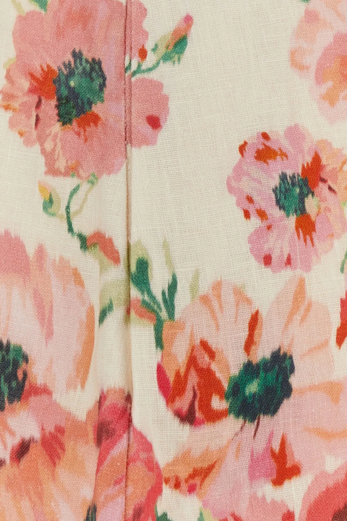 Printed linen Lightburst Tuck shorts    