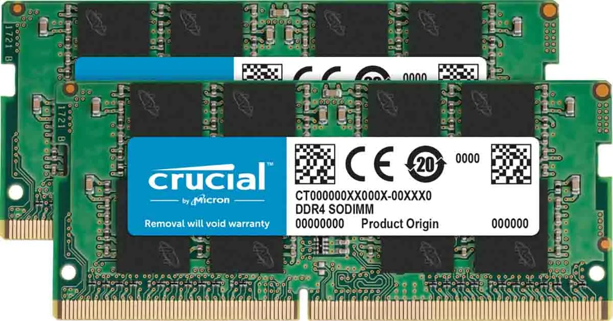 Scheda RAM Laptop Crucial 8 GB No, 2666MHz