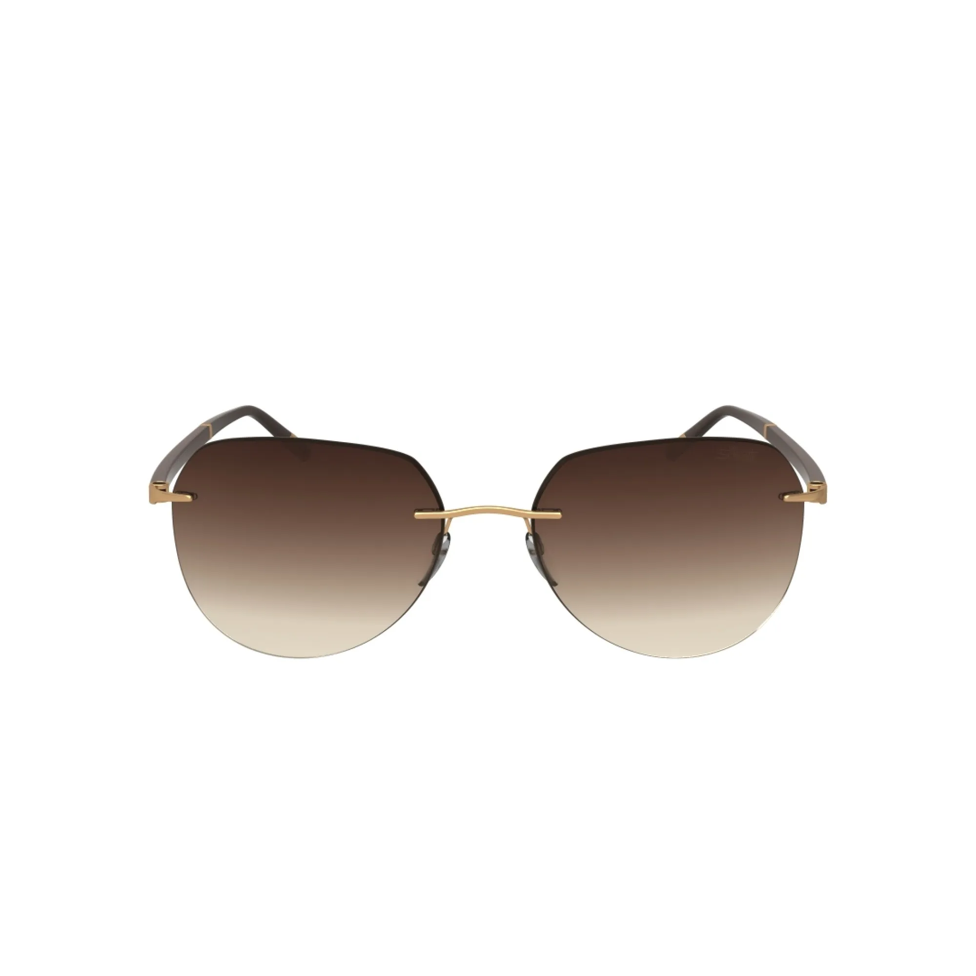   Silhouette 8709 Sun C-2 7520 Marrone Cioccolato - Oro | Occhiale Da Sole Unisex 