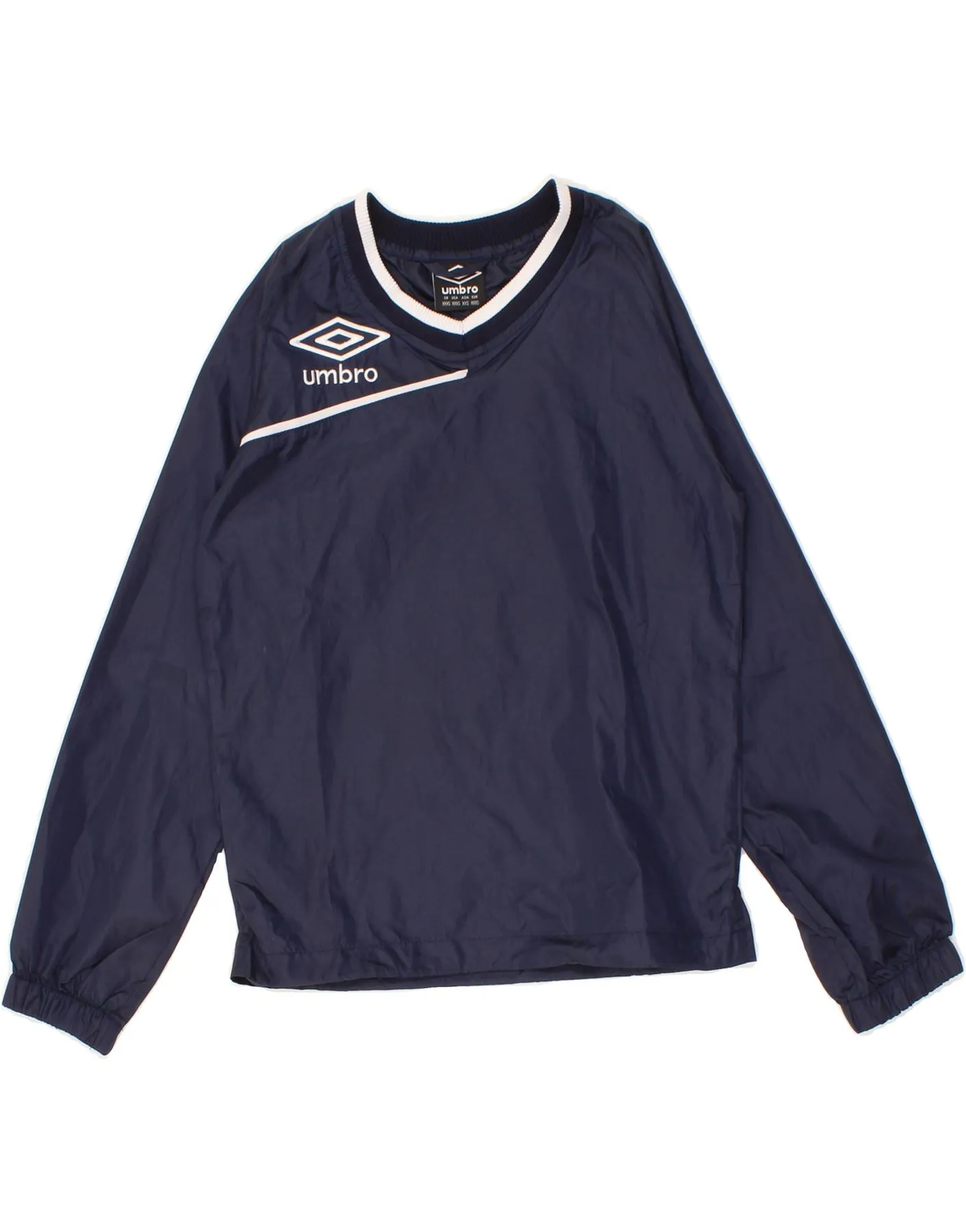 UMBRO Womens Graphic Pullover Tracksuit Top UK 12 Medium Navy Blue