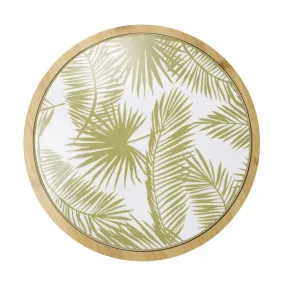 Villa Altachiara Tagliere tondo Aruba verde new bone china 89098 ø cm 27,5