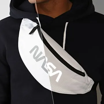 Worm Logo Riflettente Marsupio Bianco